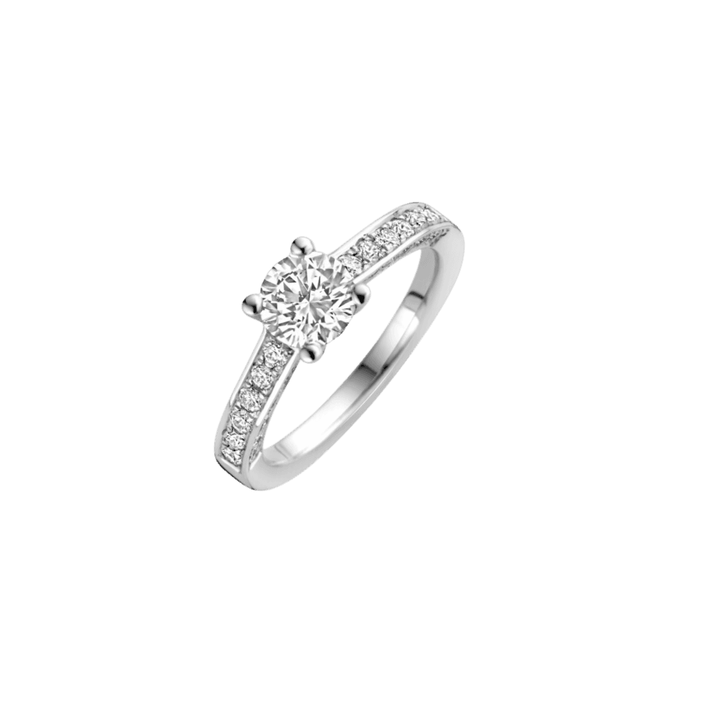 Schaap en Citroen Diamonds ring witgoud met diamant - #1