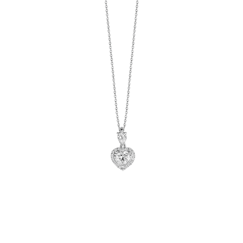 Schaap en Citroen Diamonds collier witgoud met diamant - #1