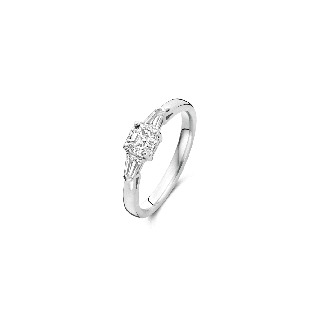 Royal Asscher Ava ring platina met diamant - R.113.PLAT.12 GIA - #2