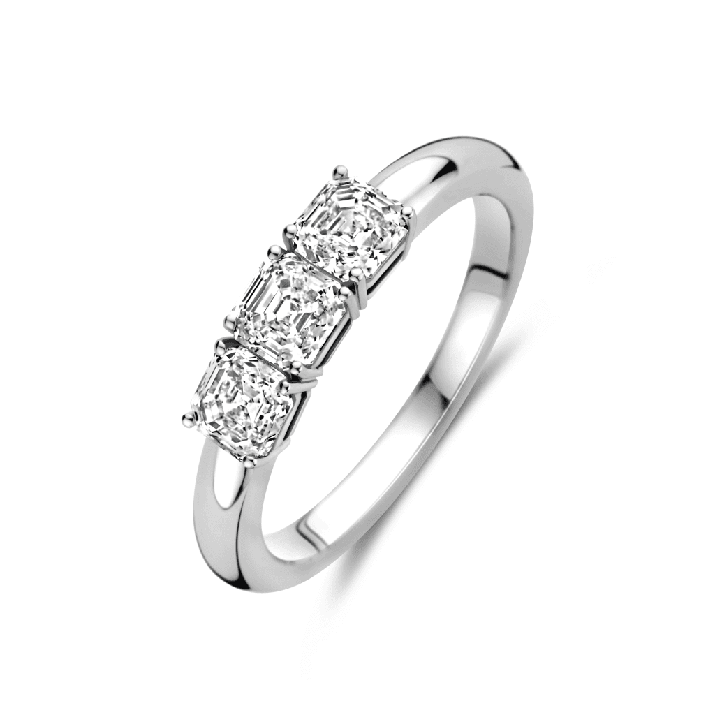 Royal Asscher Claudine ring witgoud met diamant - R.167.RAC.WG.16 GIA - #3