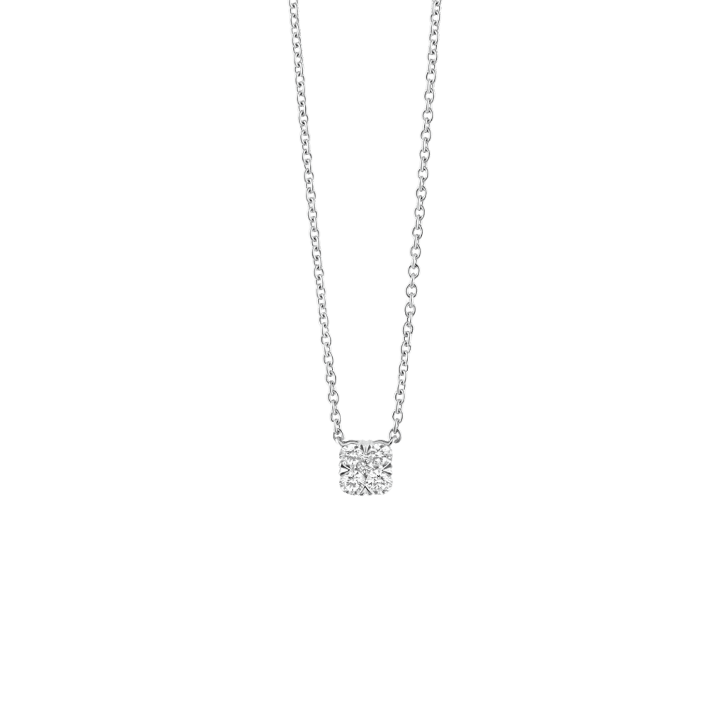 Schaap en Citroen Diamonds collier witgoud met diamant - #1