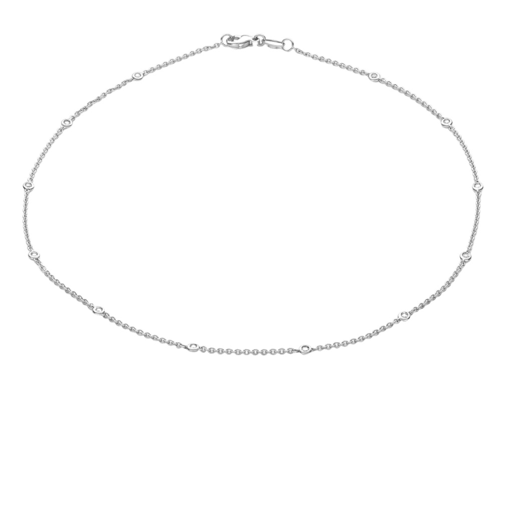 Schaap en Citroen Diamonds collier witgoud met diamant - #1