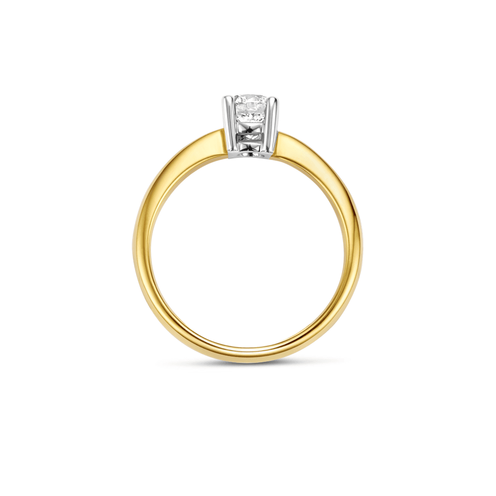 Schaap en Citroen Diamonds ring geelgoud met diamant - #3
