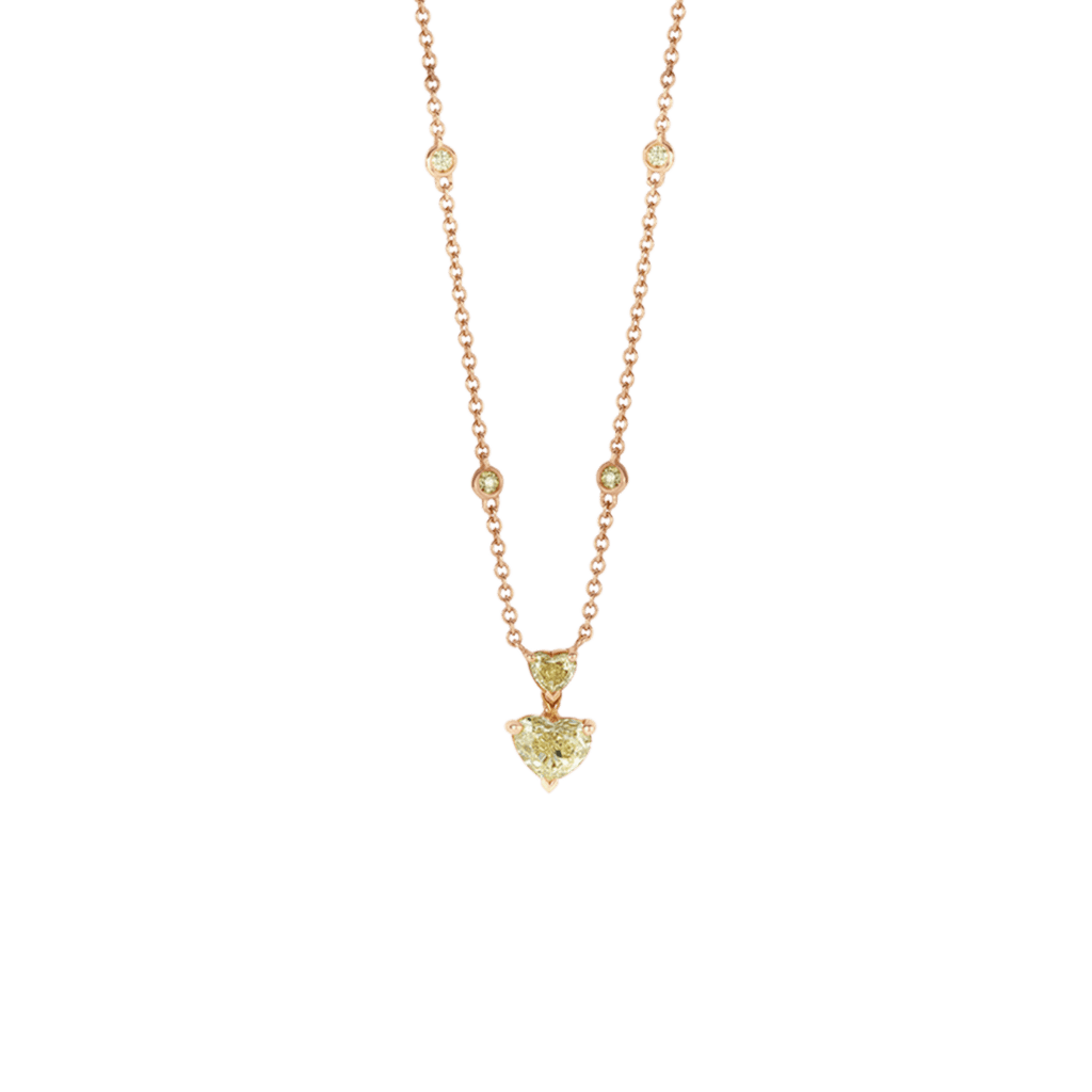 Schaap en Citroen Diamonds collier roodgoud met diamant - #1