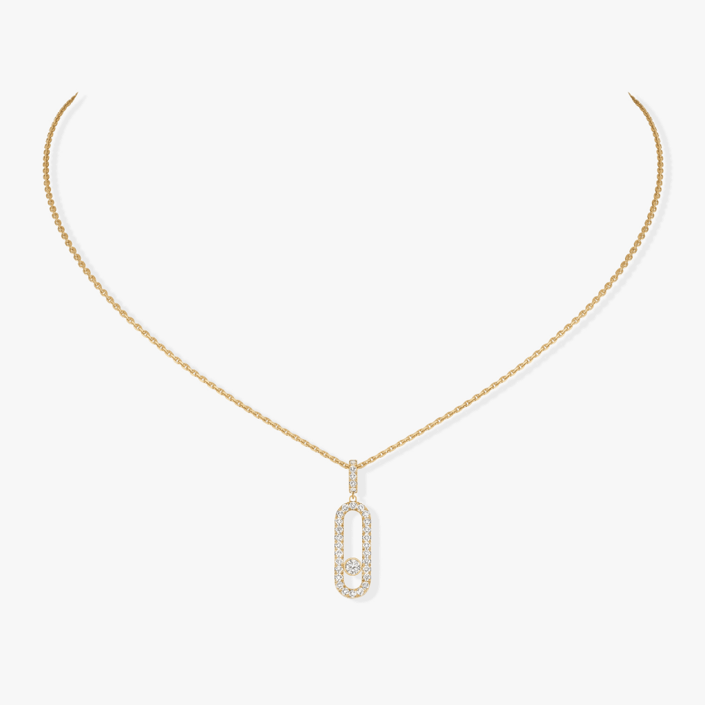 Messika Move Uno collier geelgoud met diamant - 12058-YG - #3