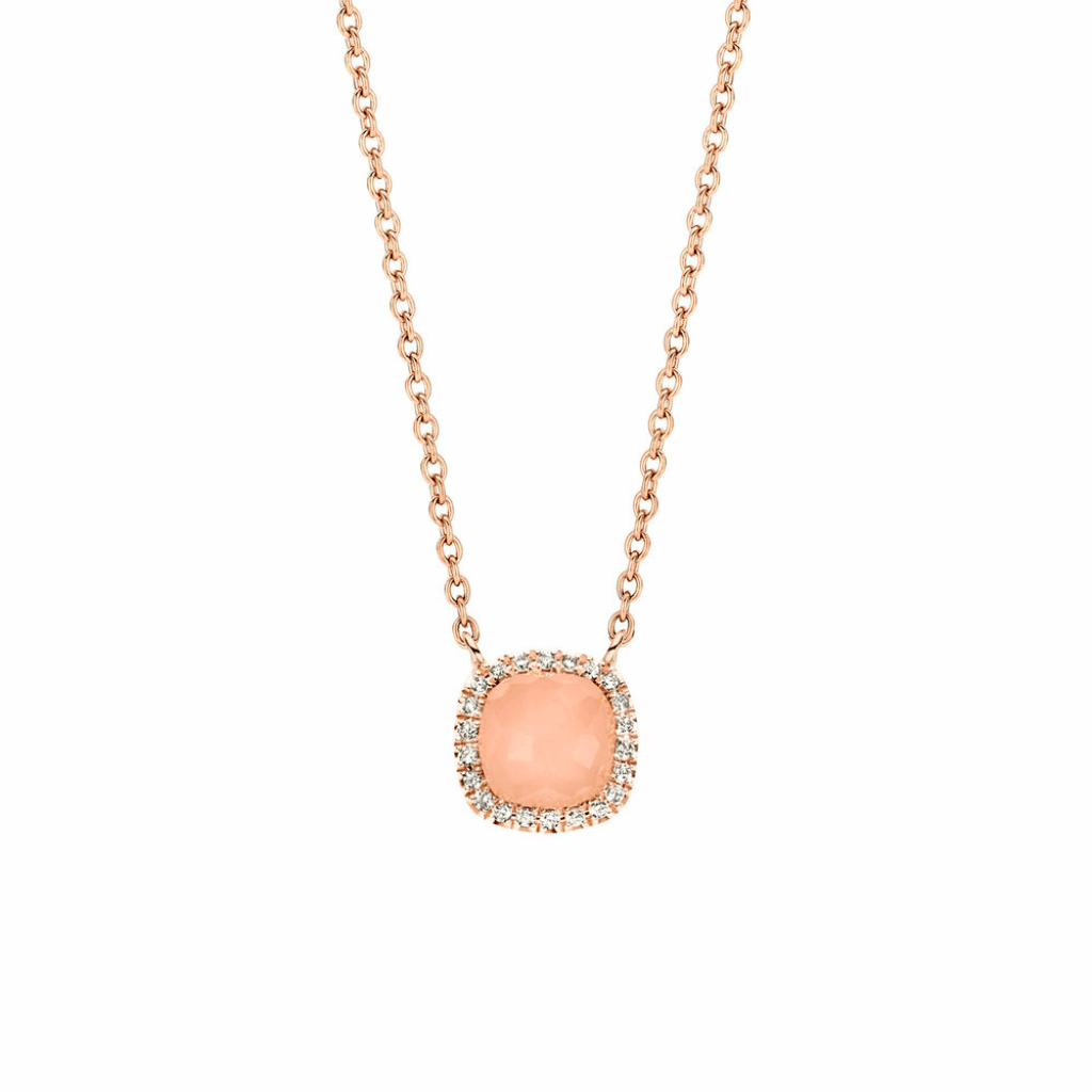 Tirisi Jewelry Milano Sweeties collier roodgoud met diamant - TP9152GUQP - #2
