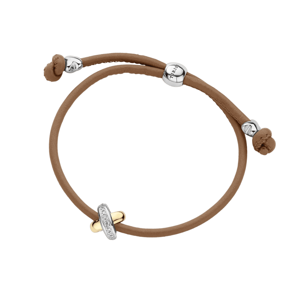 Tirisi Moda Kisses armband geelgoud met diamant - TM2133NB(2T) - #3