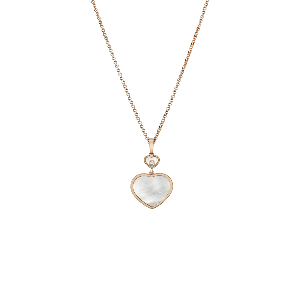 Chopard Happy Diamonds Happy Hearts collier roodgoud met diamant - 797482-5301 - #1
