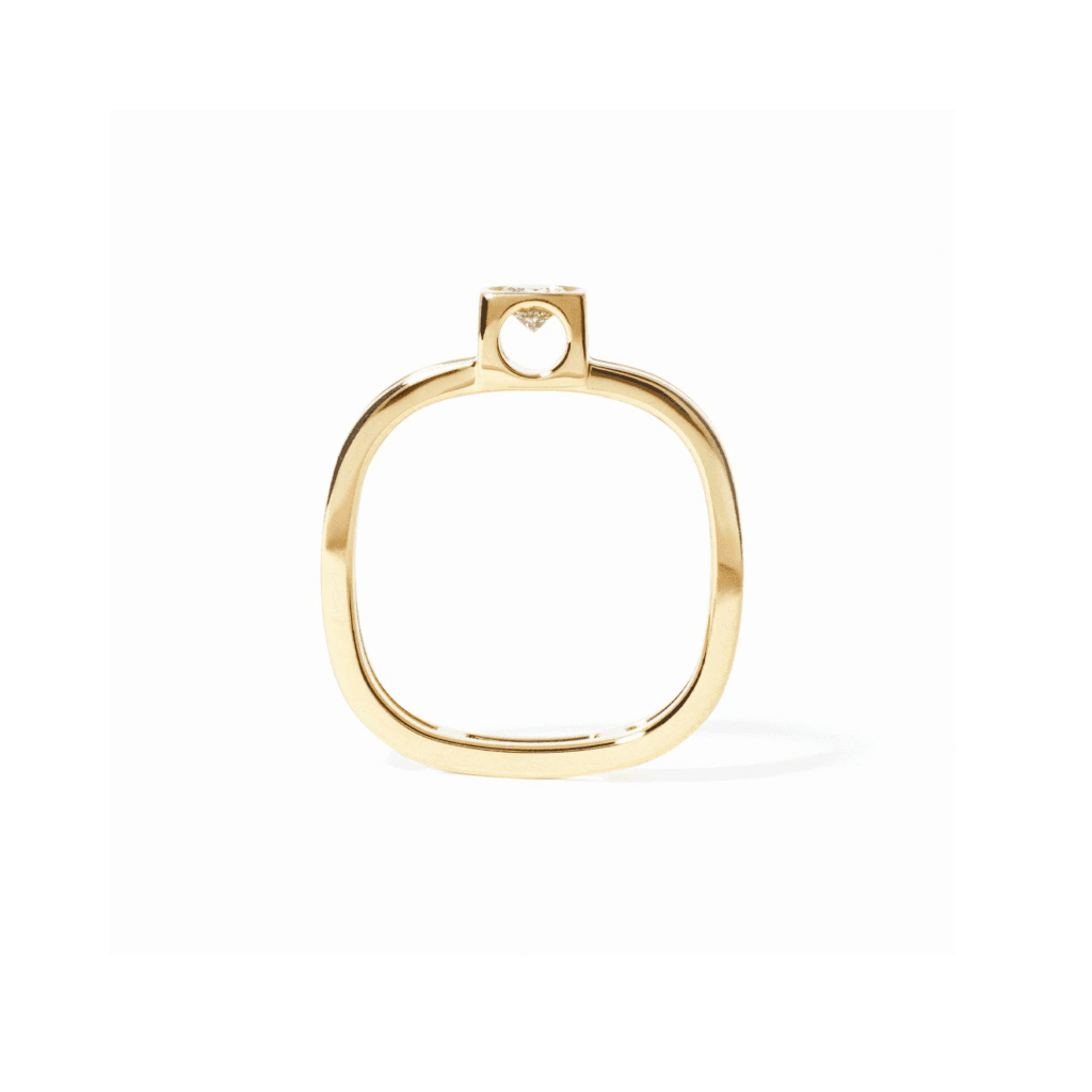 dinh van Le Cube Diamant ring geelgoud met diamant - 208901 - #2