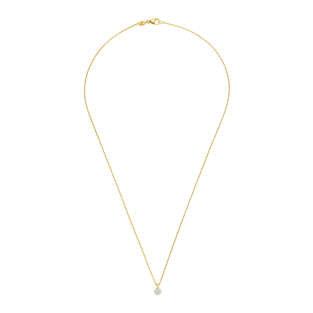 Schaap en Citroen Diamonds collier geelgoud met diamant - #4