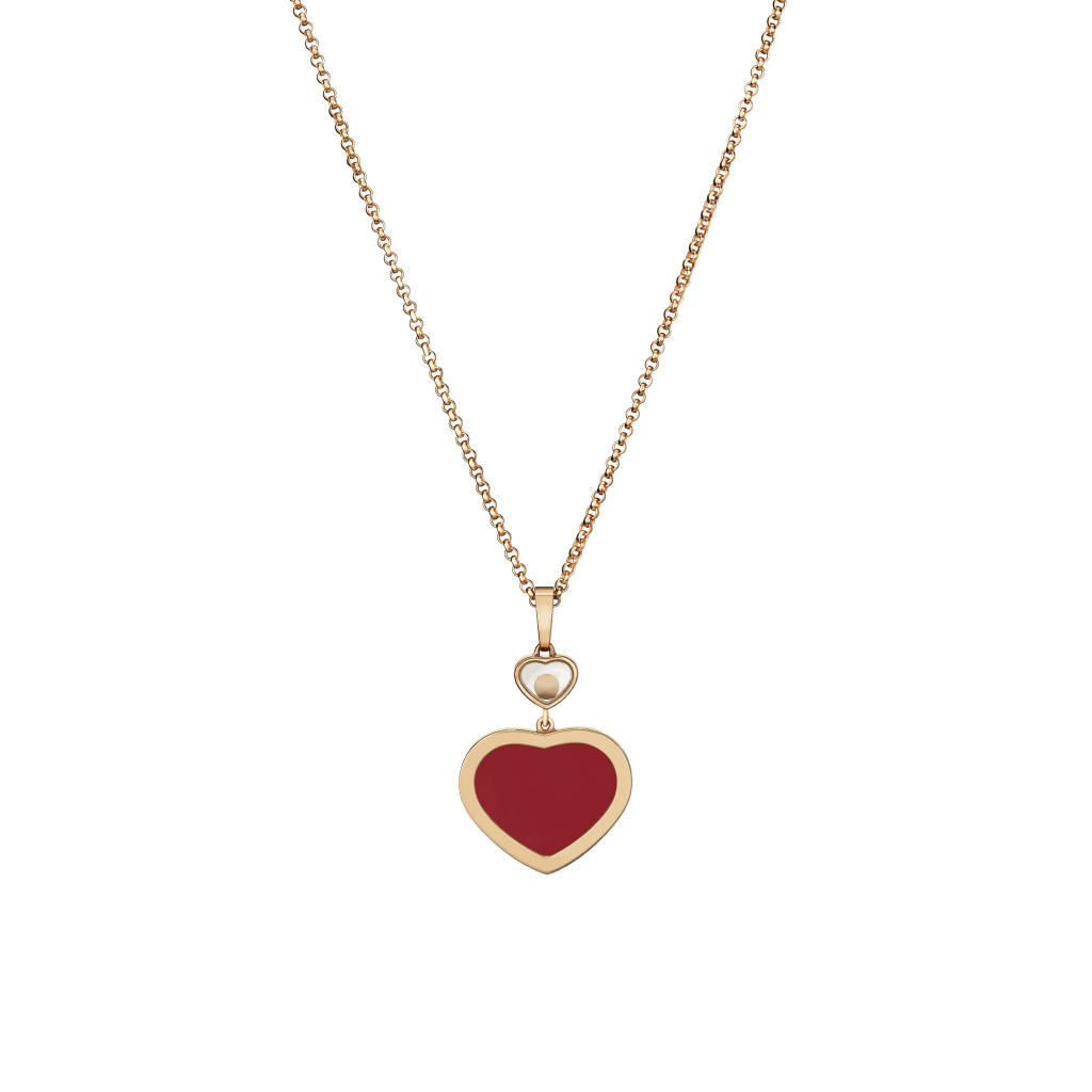 Chopard Happy Diamonds Happy Hearts collier roodgoud met diamant - 79A074-5801 - #5