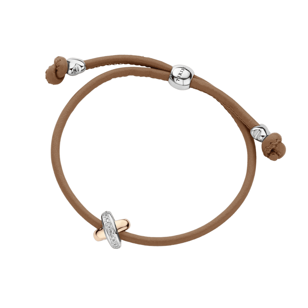 Tirisi Moda Kisses armband roodgoud met diamant - TM2133NB(2P) - #2