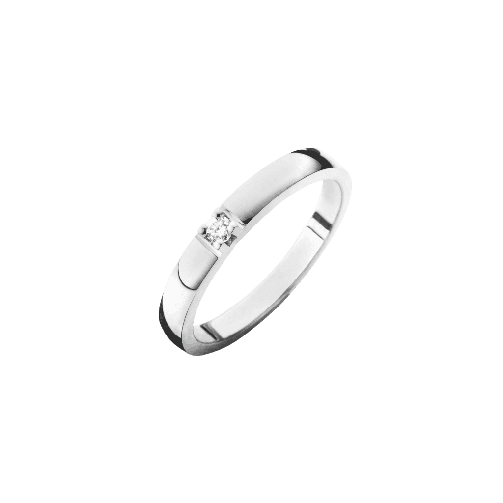 Schaap en Citroen Diamonds ring witgoud met diamant - #1
