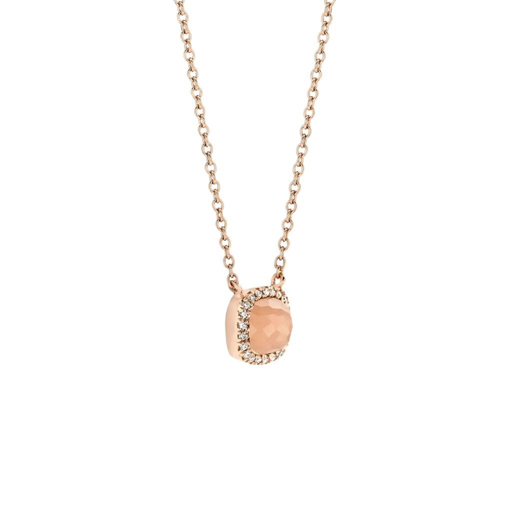 Tirisi Jewelry Milano Sweeties collier roodgoud met diamant - TP9152GUQP - #3