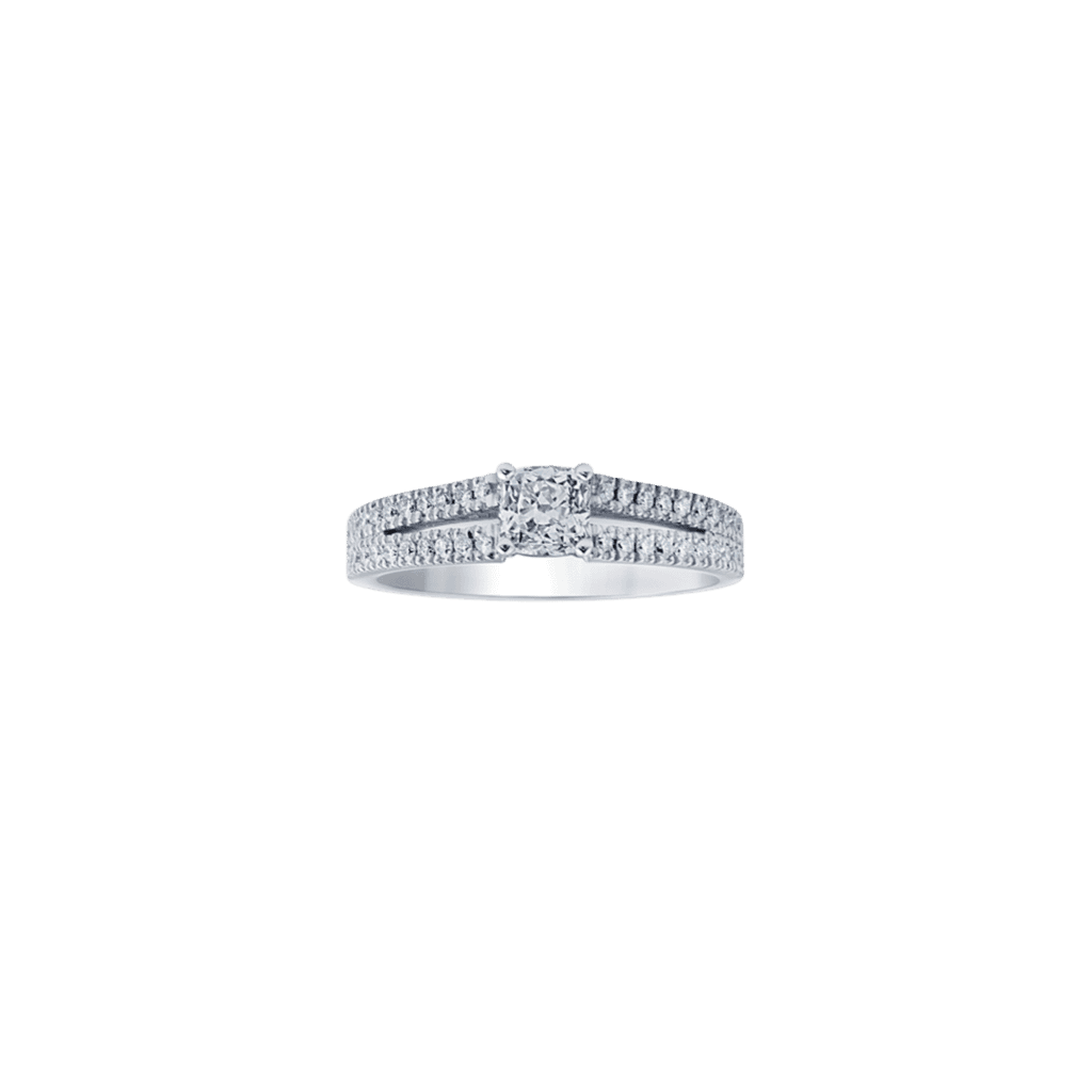 Royal Asscher Mariana ring witgoud met diamant - R.19055.RACU.WG.7 HRD - #2