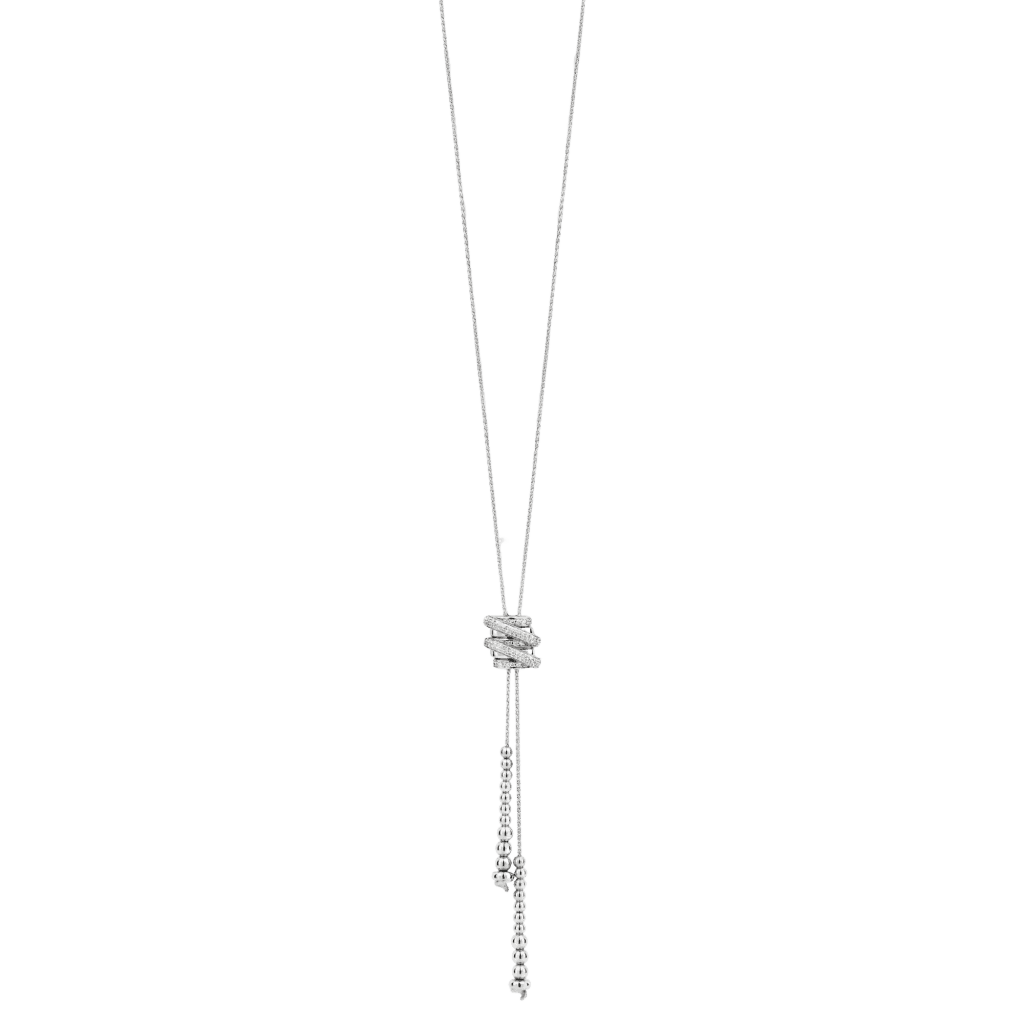 Tirisi Jewelry Amsterdam Swirl collier witgoud - TN2139DW - #4