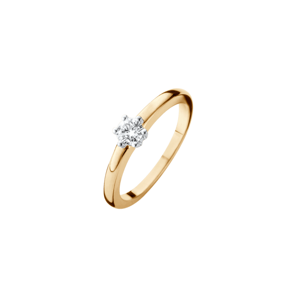 Schaap en Citroen Diamonds ring geelgoud met diamant - #1