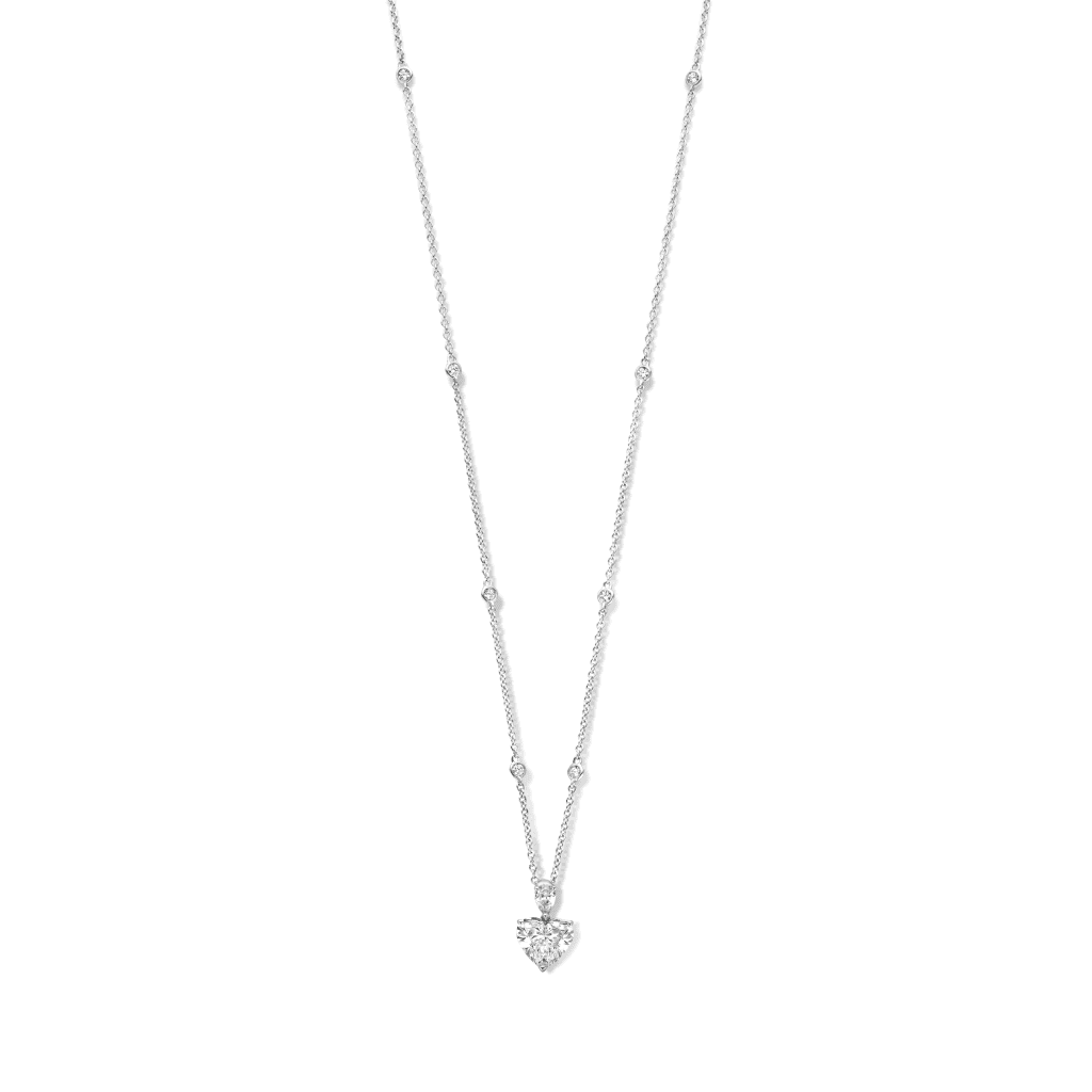 Schaap en Citroen Diamonds collier witgoud met diamant - #1