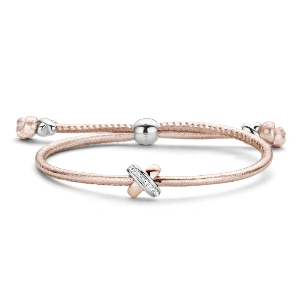 Tirisi Moda Kisses armband roodgoud met diamant - TM2133RZ(2P) - #1