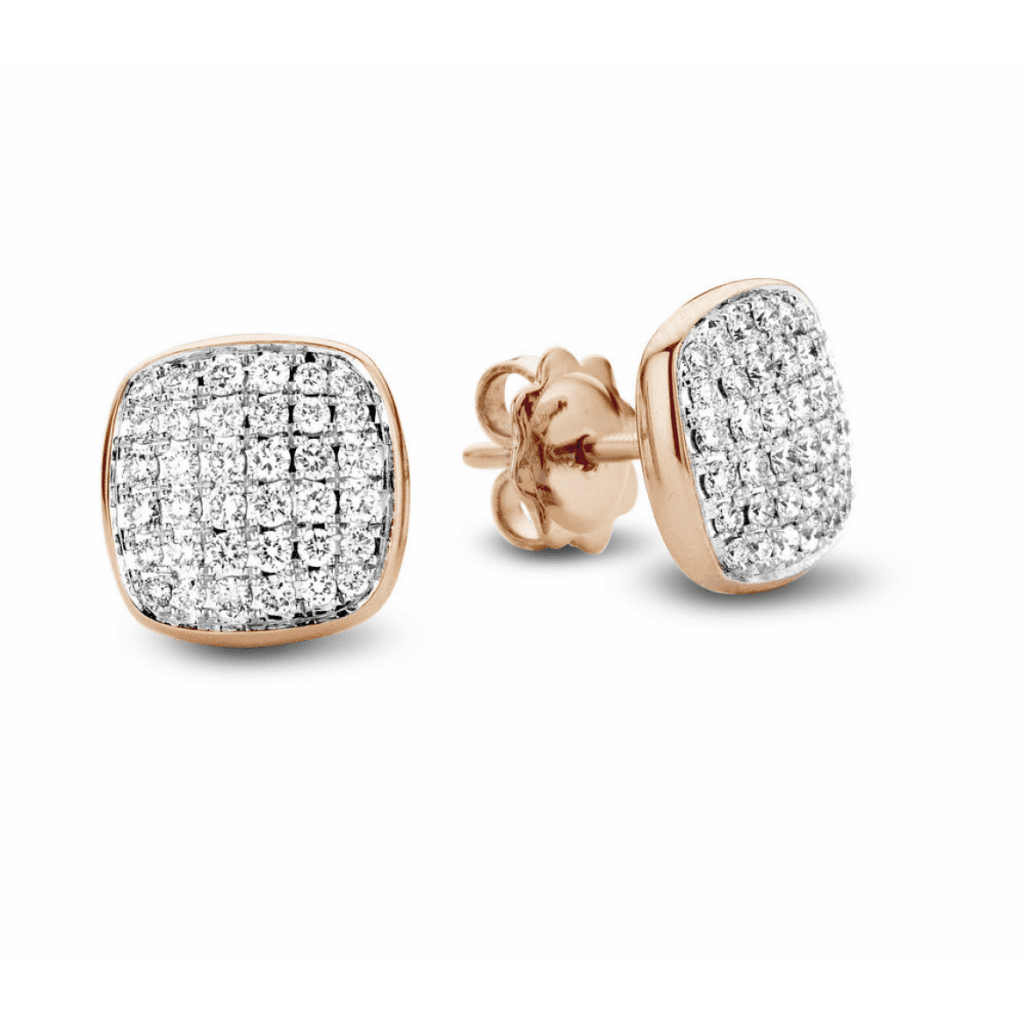 Tirisi Jewelry Amsterdam Stackables oorsieraad roodgoud met diamant - TE7075D(2P) - #3