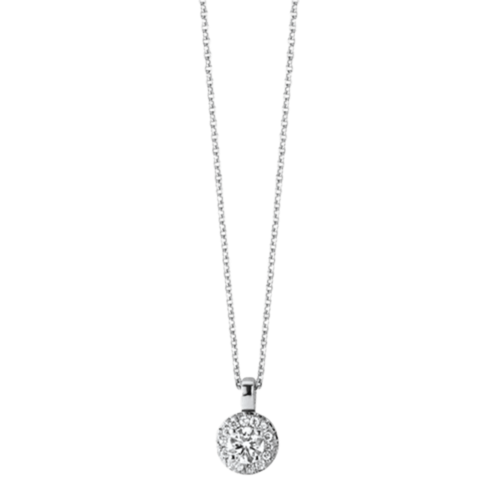 Schaap en Citroen Diamonds collier witgoud met diamant - #1