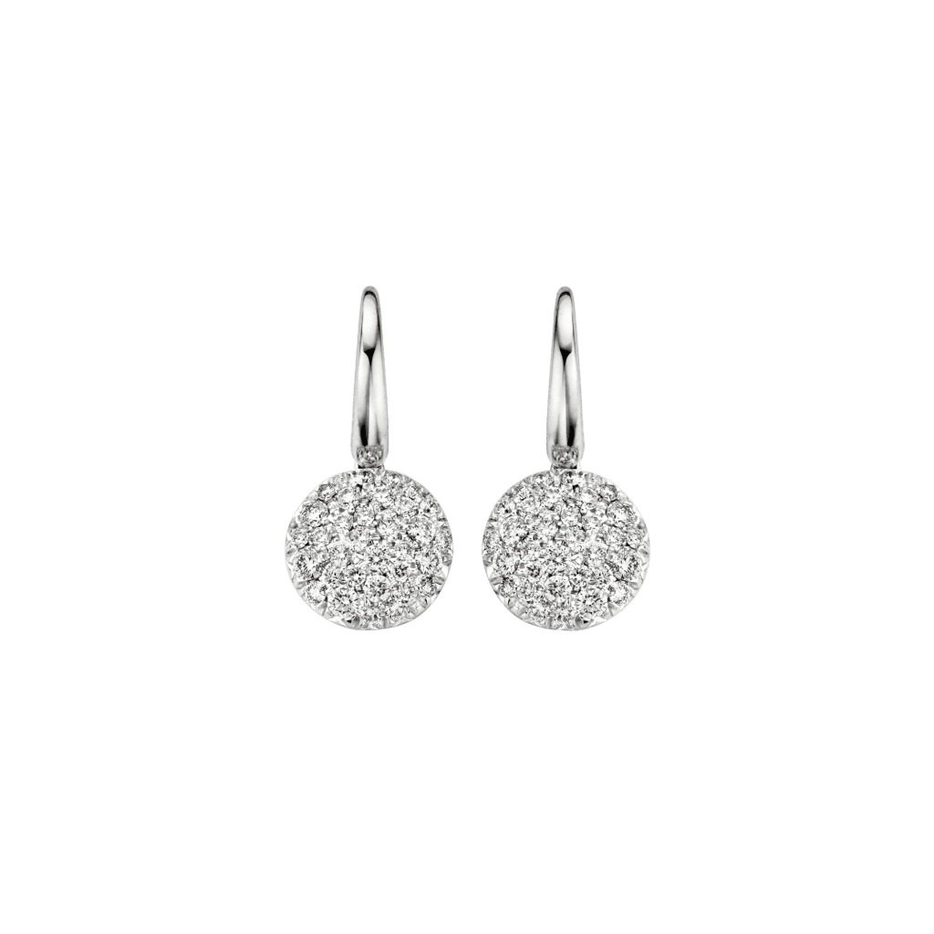Schaap en Citroen Diamonds oorsieraad witgoud met diamant - #1