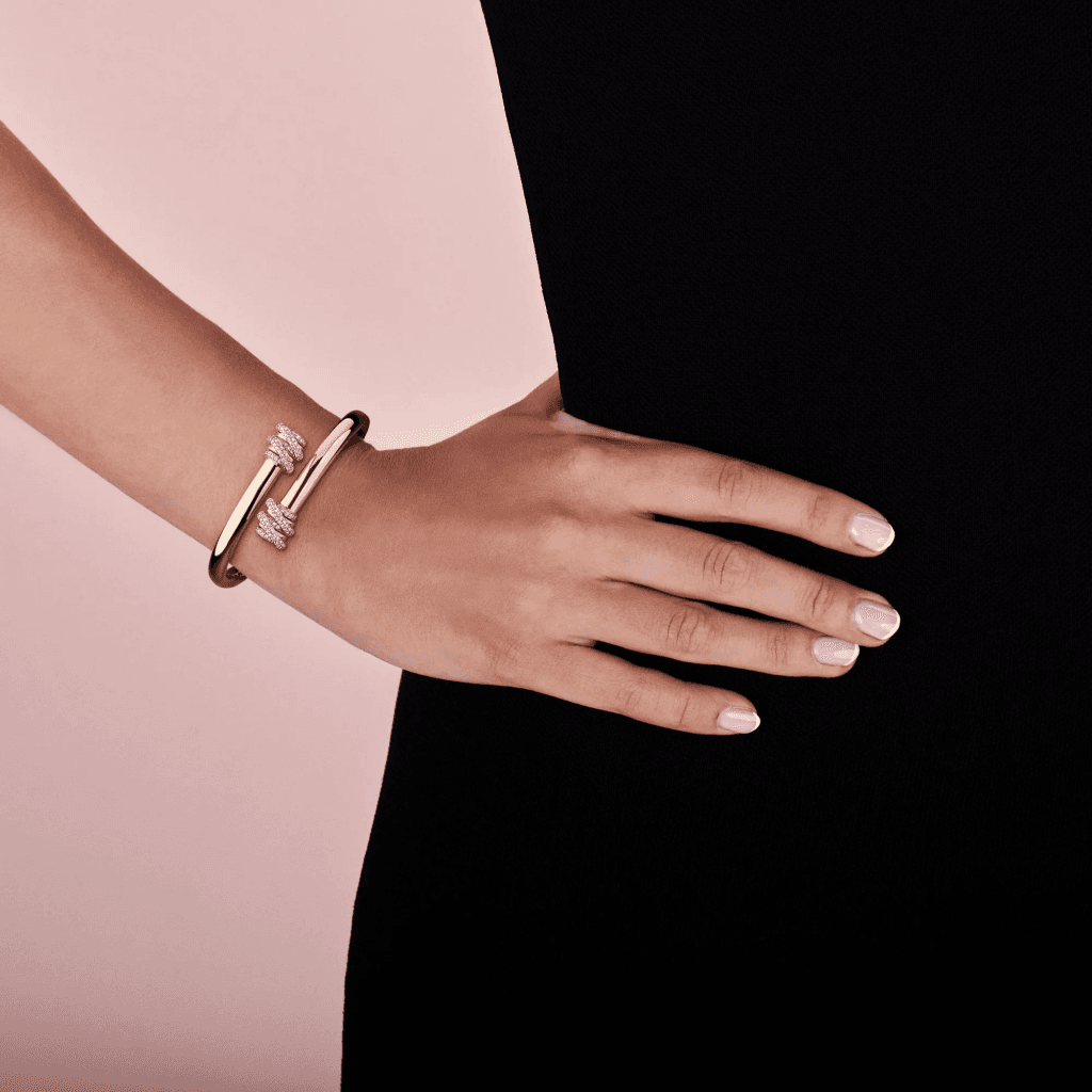 Tirisi Jewelry Amsterdam Swirl armband roodgoud met diamant - TB2202D(2P) - #4