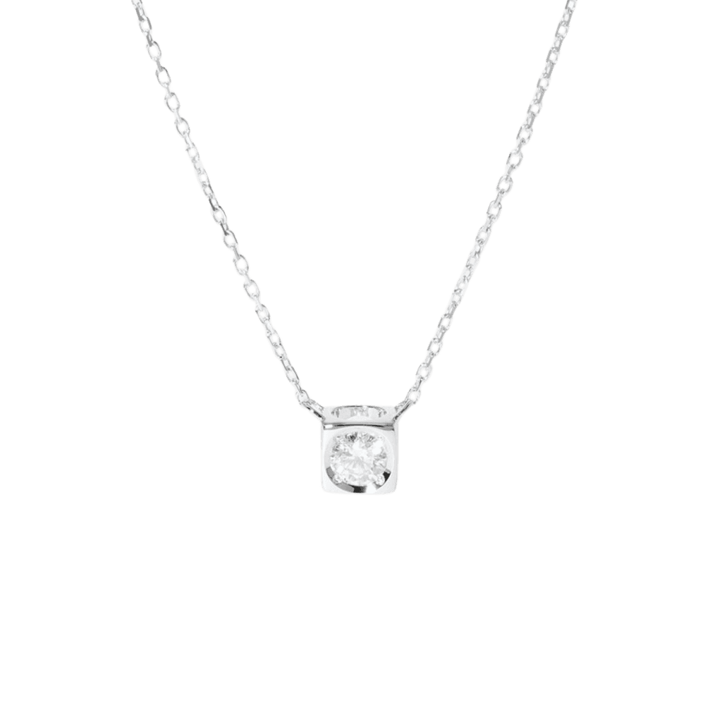 dinh van Le Cube Diamant collier witgoud - 608113 - #1