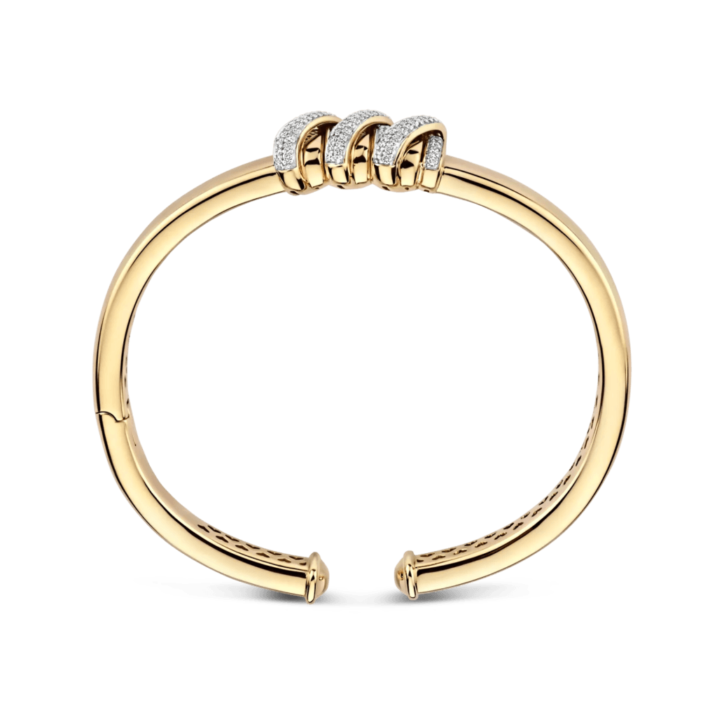 Tirisi Jewelry Amsterdam Swirl armband geelgoud met diamant - TB2203D(2T) - #3