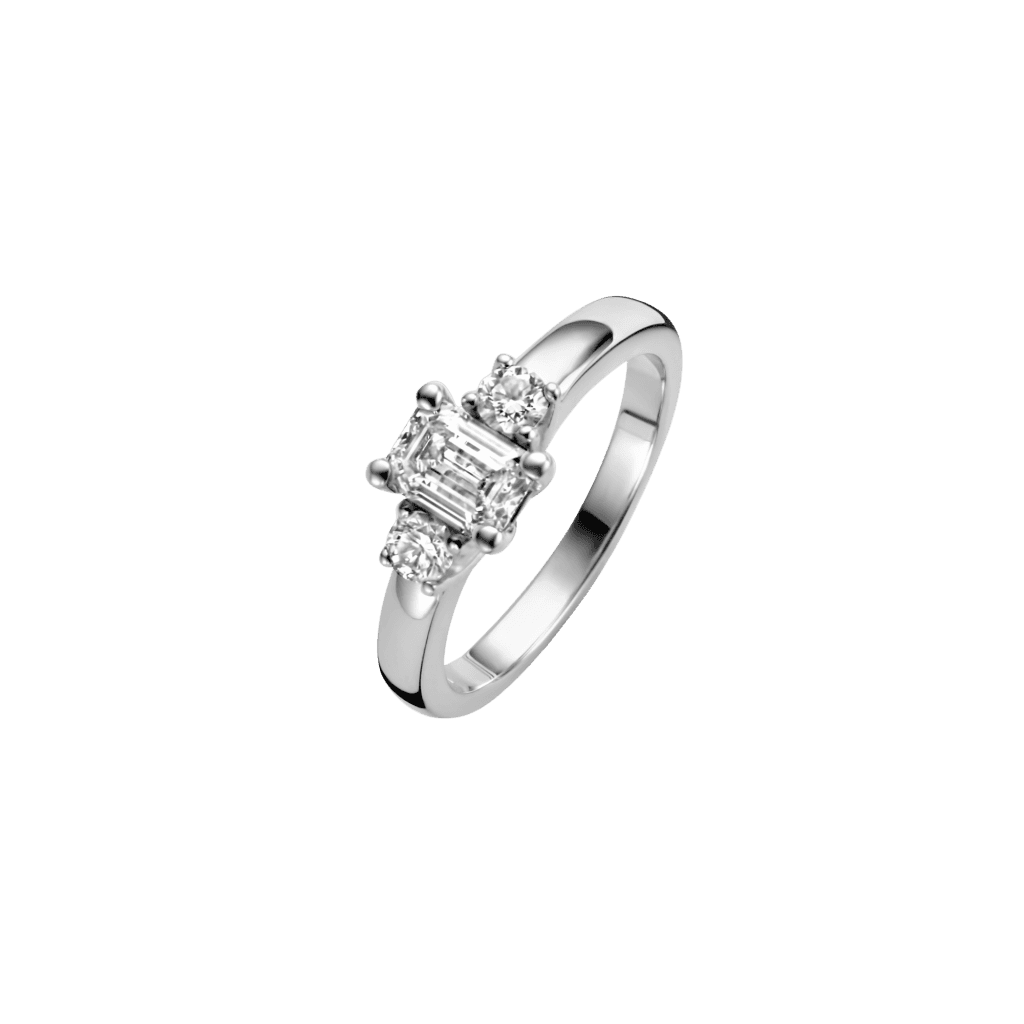 Schaap en Citroen Diamonds ring witgoud met diamant - #1