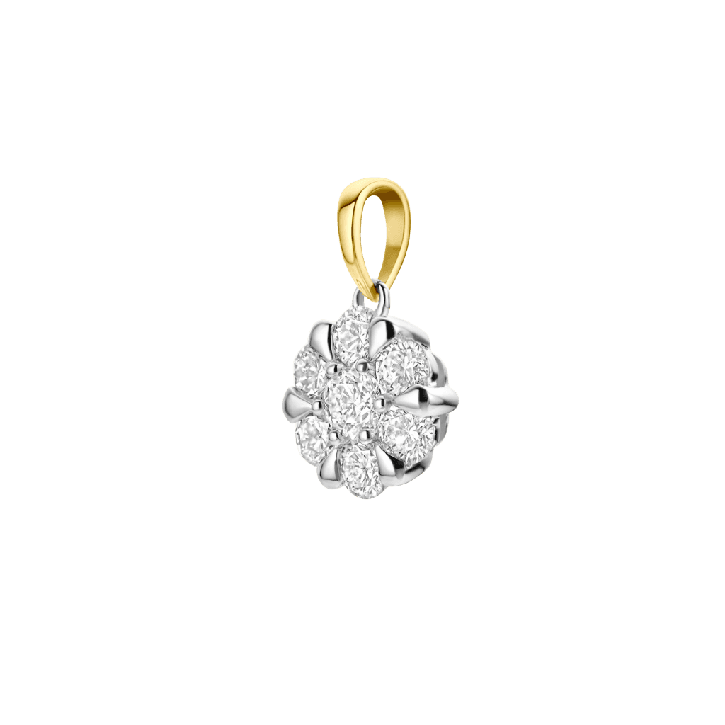 Schaap en Citroen Diamonds hanger geelgoud met diamant - #2