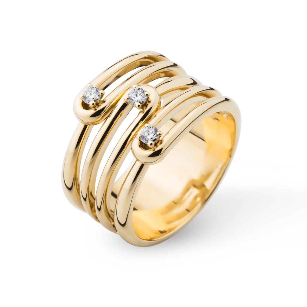 Schaap en Citroen Diamonds ring geelgoud met diamant - #2