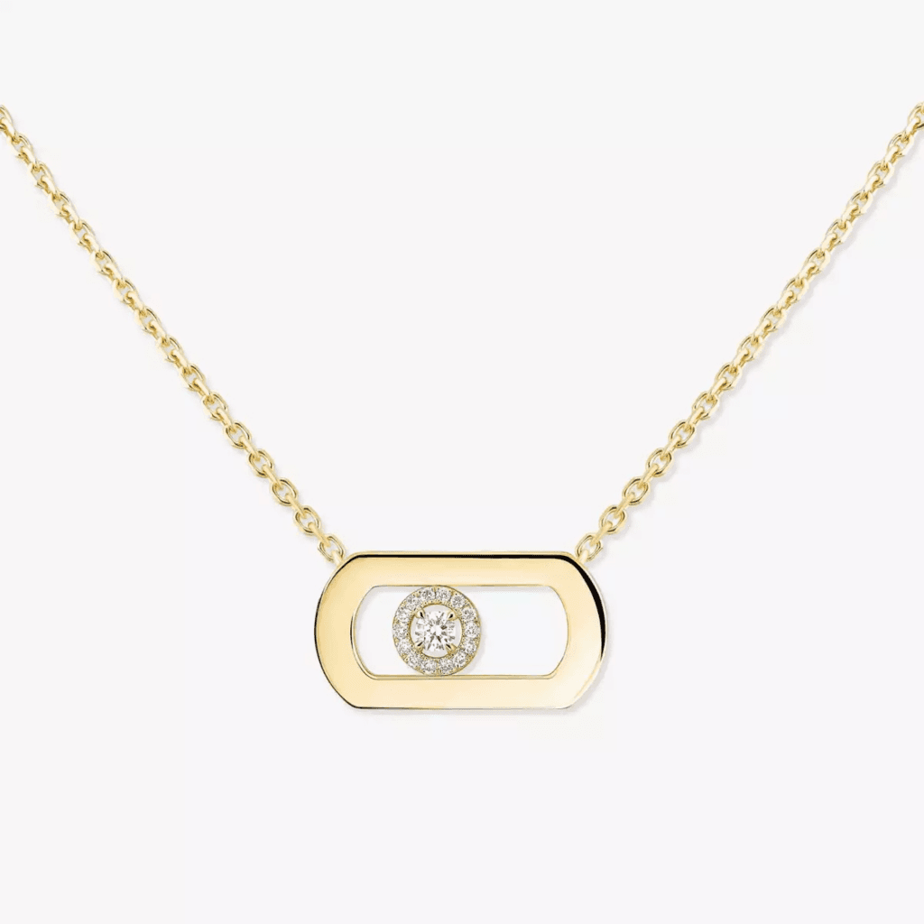 Messika So Move collier geelgoud met diamant - 12944-YG - #3