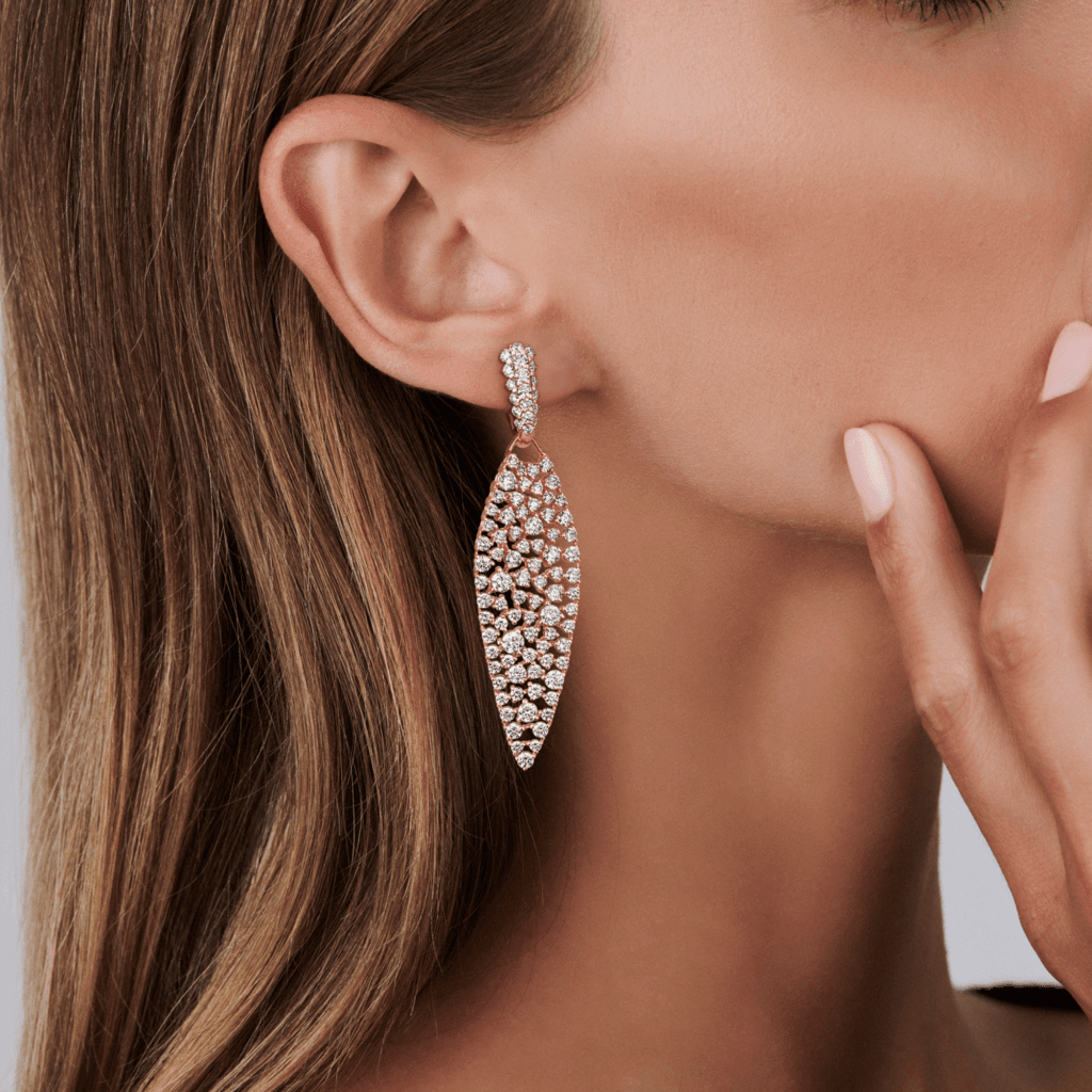 Schaap en Citroen Diamonds oorsieraad roodgoud met diamant - #3