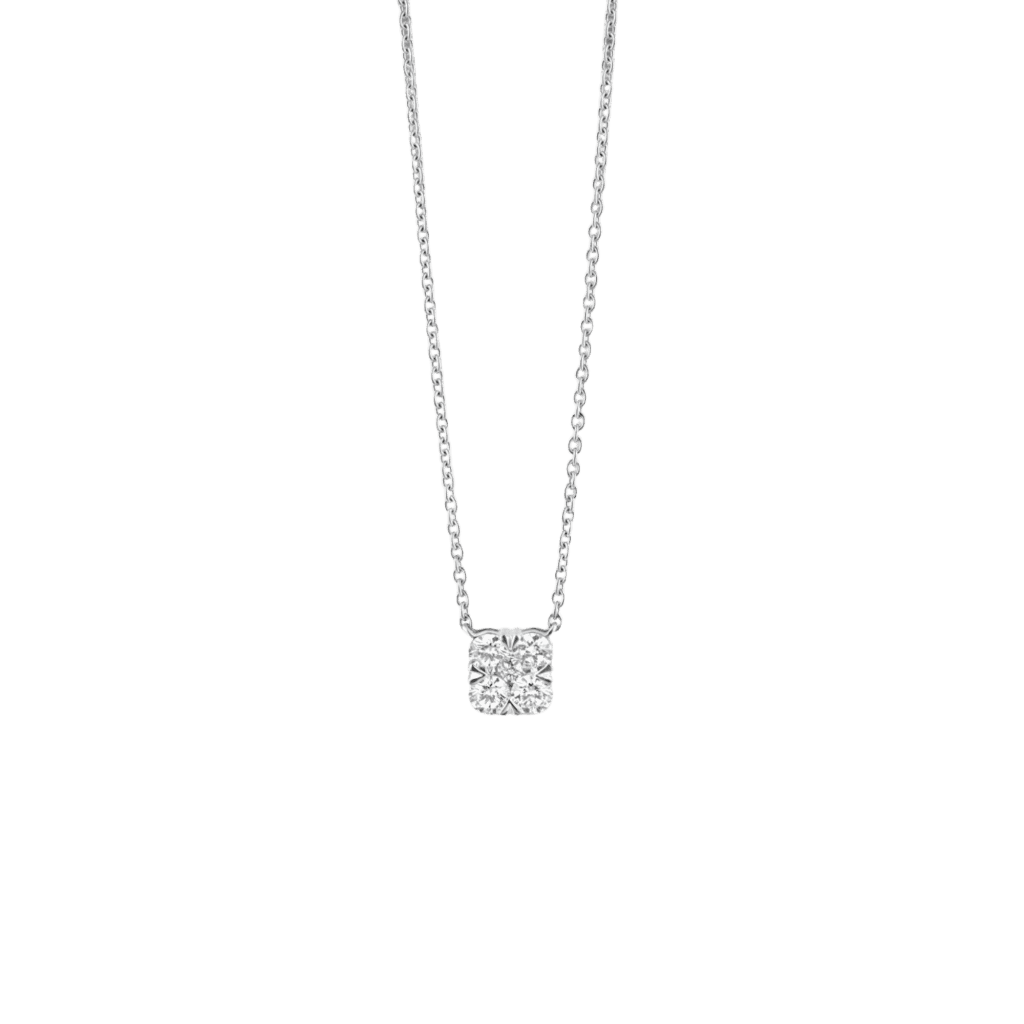 Schaap en Citroen Diamonds collier witgoud met diamant - #1
