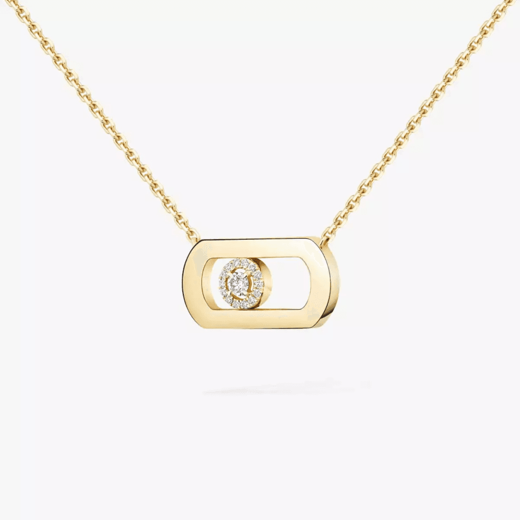 Messika So Move collier geelgoud met diamant - 12944-YG - #4