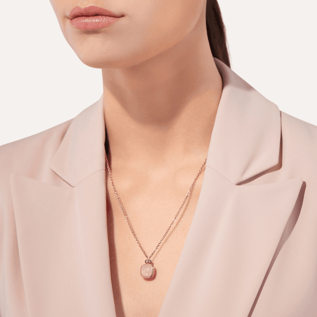 Pomellato Nudo collier roodgoud met diamant - PCC2022 O7000 BRCQR - #5