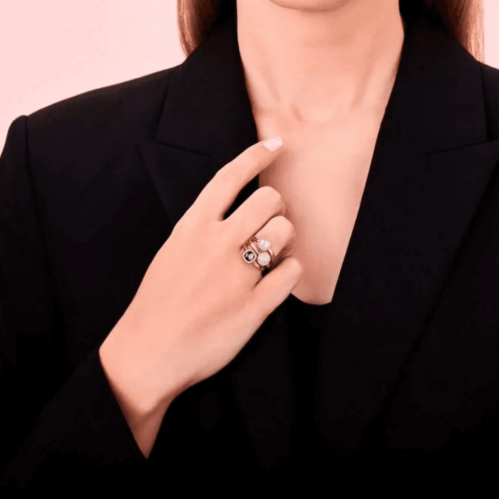 Tirisi Jewelry Milano Sweeties ring roodgoud met diversen kleurstenen - TR9757WQ+LBTP - #2