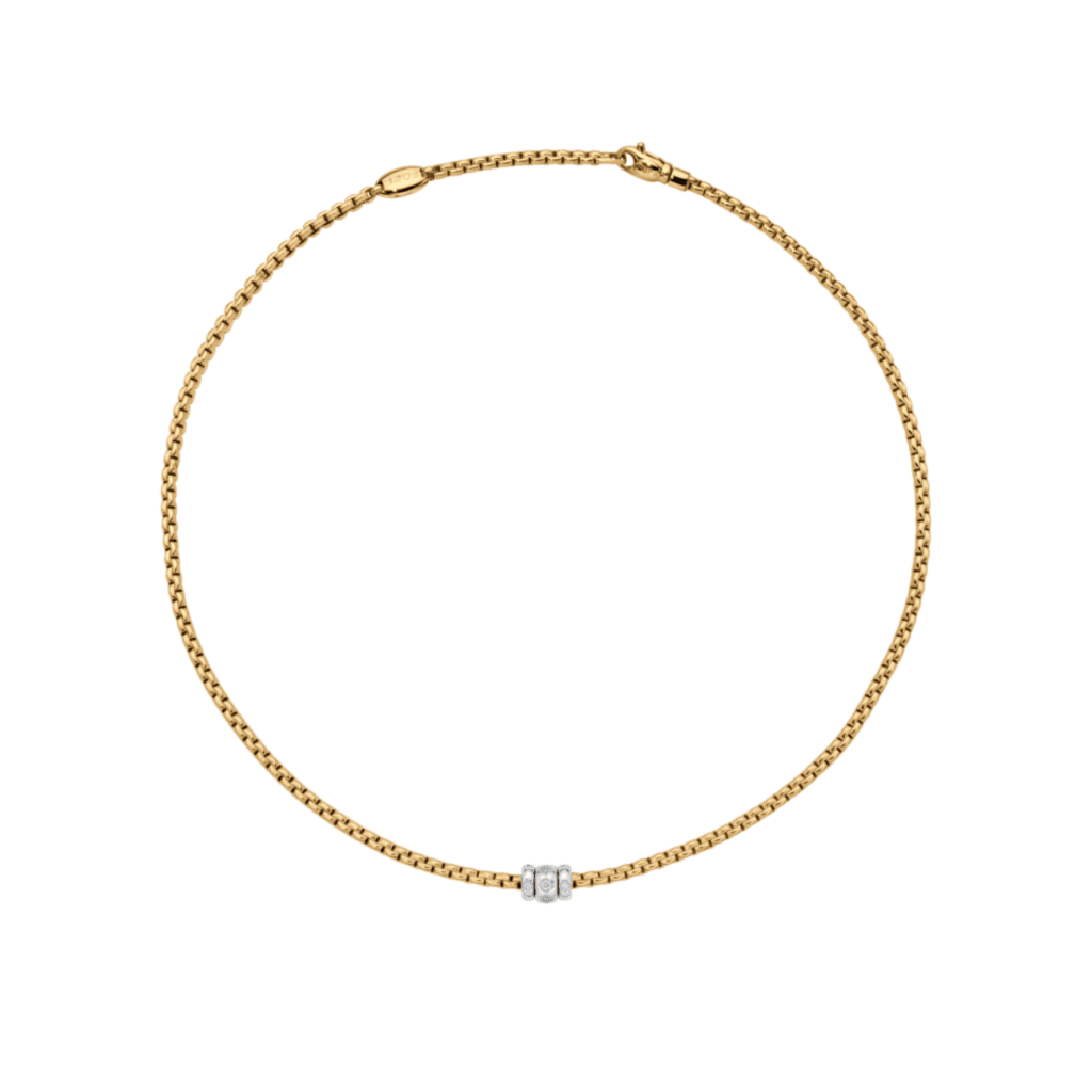 FOPE Eka collier geelgoud met diamant - 73101C3_PB_G_BBB_043 - #1