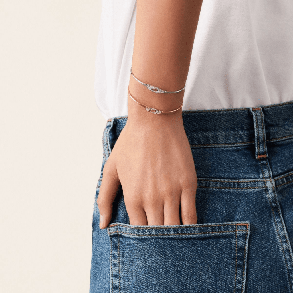 dinh van Serrure armband witgoud met diamant - 334122 - #3