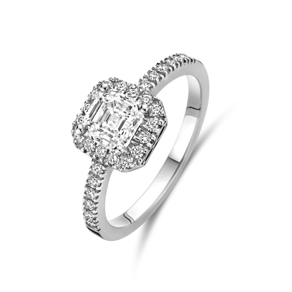 Royal Asscher Margriet ring witgoud met diamant - R.120.RAC.WG.29 GIA - #2