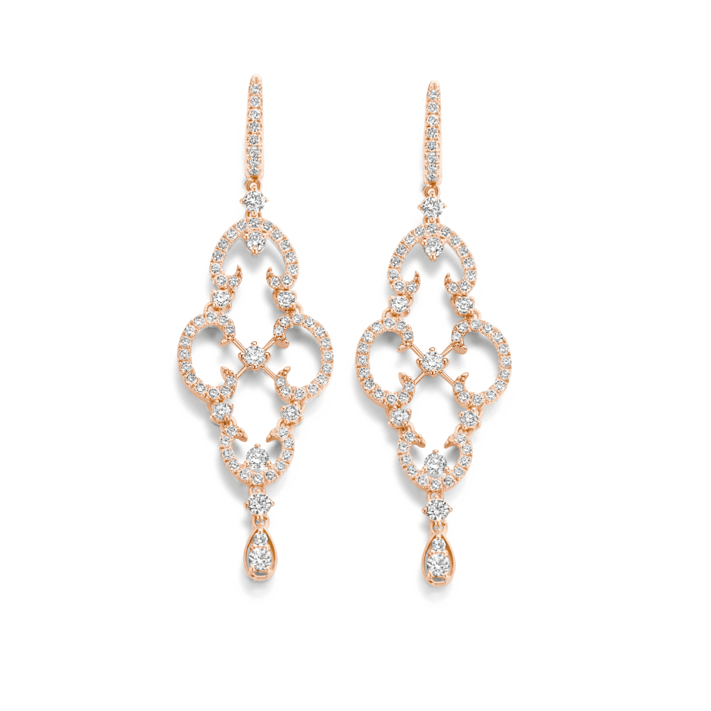 Schaap en Citroen Diamonds oorsieraad roodgoud met diamant - #3