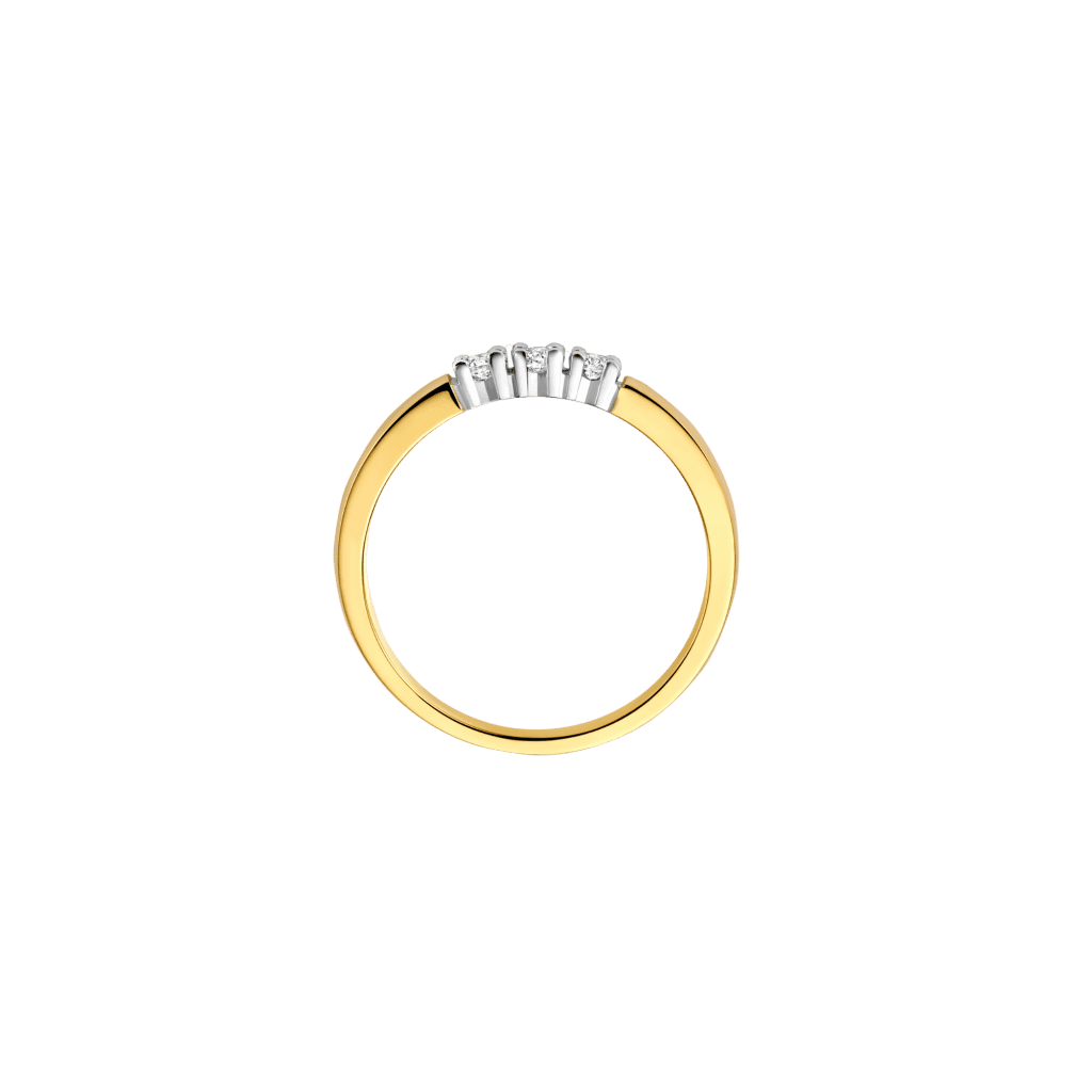 Schaap en Citroen Diamonds ring geelgoud met diamant - #3