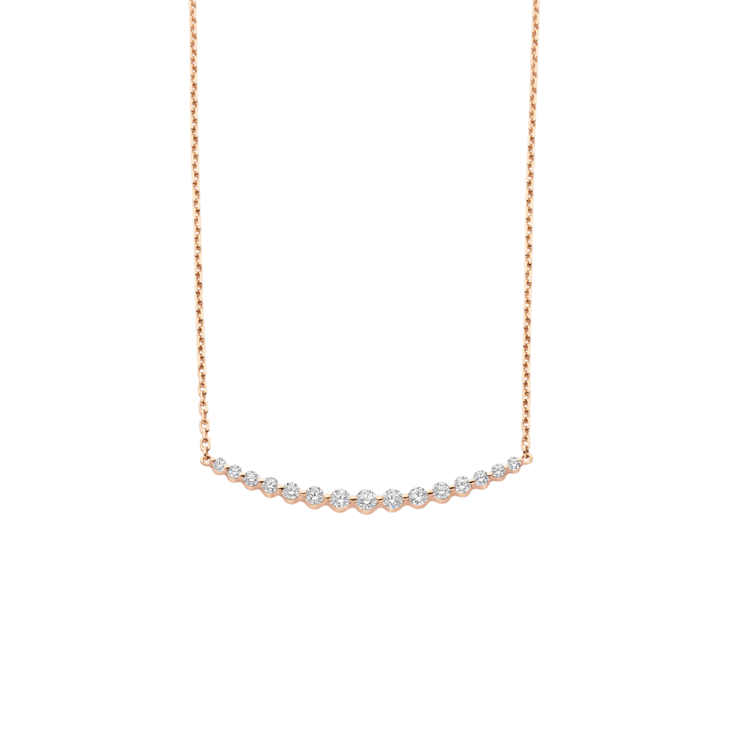 Schaap en Citroen Diamonds collier roodgoud met diamant - #1