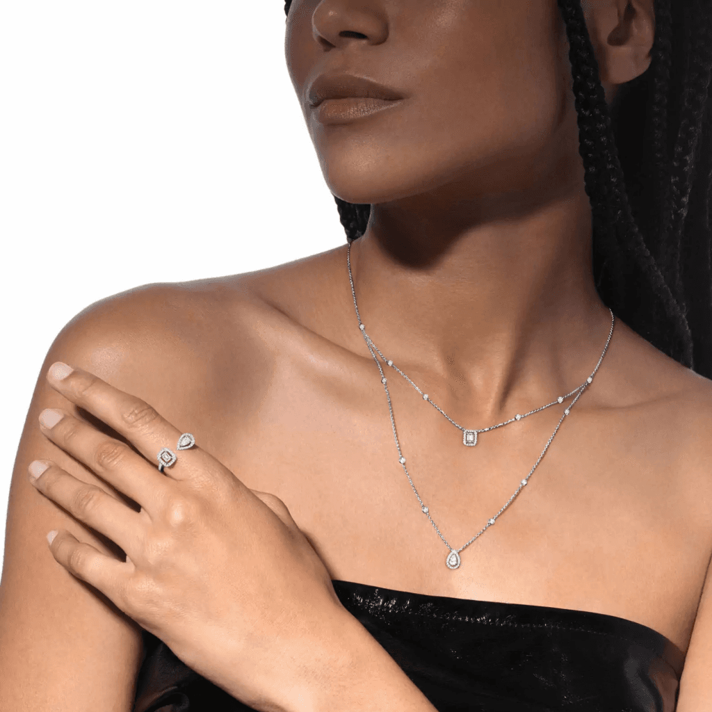 Messika My Twin collier witgoud met diamant - 6506-WG - #3