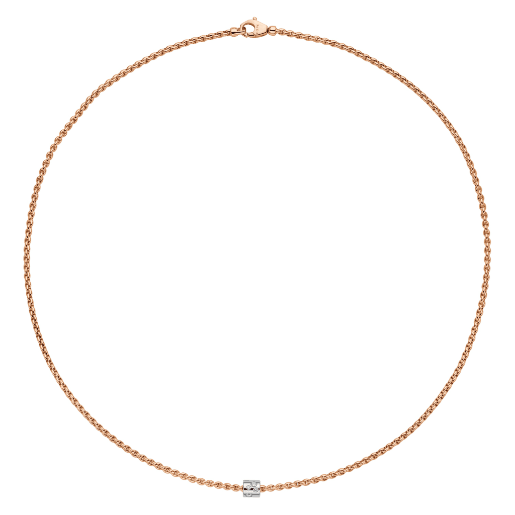 FOPE Aria collier roodgoud met diamant - 89003CX_BB_R_XBX_043 - #1