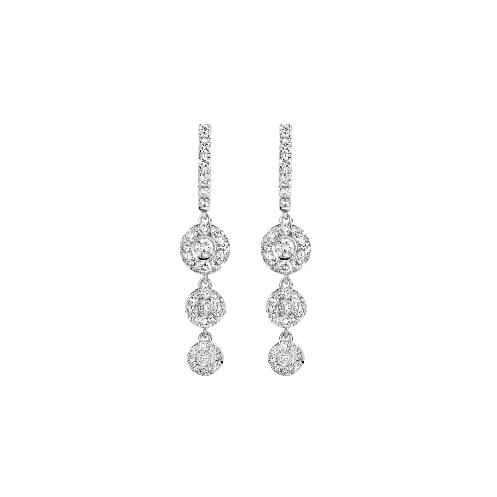 Schaap en Citroen Diamonds oorsieraad witgoud met diamant - #1