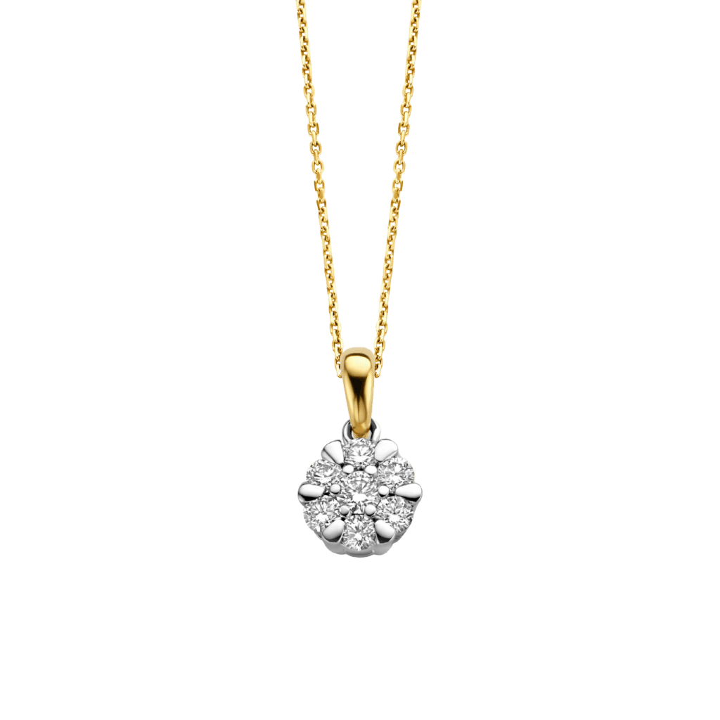 Schaap en Citroen Diamonds hanger geelgoud met diamant - #1