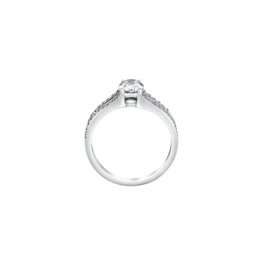 Royal Asscher Mariana ring witgoud met diamant - R.19055.RAOV.WG.6 HRD - #3