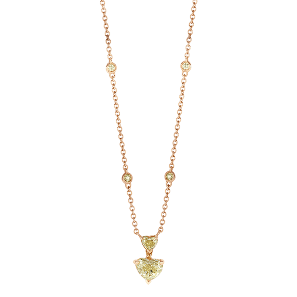 Schaap en Citroen Diamonds collier roodgoud met diamant - #2